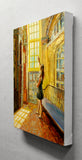 Original art for sale at UGallery.com | Fonthill Castle Docent by Onelio Marrero | $575 | oil painting | 12' h x 9' w | thumbnail 2
