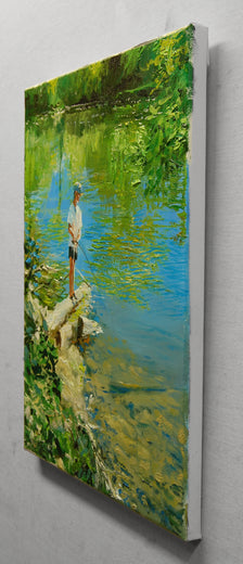 Friday, 3PM by Onelio Marrero |  Side View of Artwork 