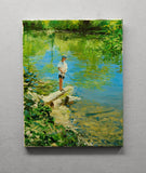 Original art for sale at UGallery.com | Friday, 3PM by Onelio Marrero | $600 | oil painting | 14' h x 11' w | thumbnail 3