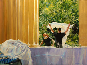 Original art for sale at UGallery.com | Gala Preparations by Onelio Marrero | $1,150 | oil painting | 18' h x 24' w