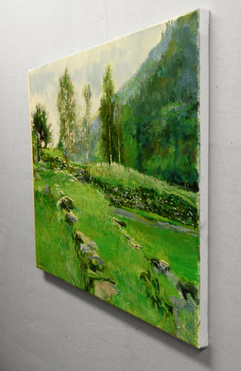 Glendalough Cemetery by Onelio Marrero |  Side View of Artwork 