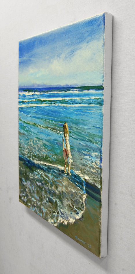 Goodbye Summer by Onelio Marrero |  Side View of Artwork 