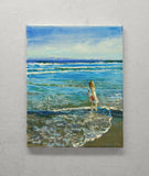 Original art for sale at UGallery.com | Goodbye Summer by Onelio Marrero | $600 | oil painting | 14' h x 11' w | thumbnail 3