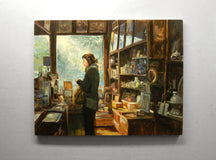 Original art for sale at UGallery.com | Hunting for Treasures by Onelio Marrero | $1,350 | oil painting | 22' h x 28' w | thumbnail 3