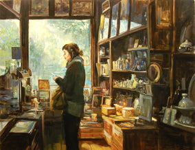 Original art for sale at UGallery.com | Hunting for Treasures by Onelio Marrero | $1,350 | oil painting | 22' h x 28' w