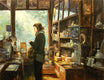 Original art for sale at UGallery.com | Hunting for Treasures by Onelio Marrero | $1,350 | oil painting | 22' h x 28' w | thumbnail 1