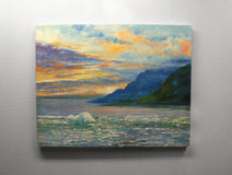 Original art for sale at UGallery.com | Ice Flows on Yakutat Bay by Onelio Marrero | $1,350 | oil painting | 22' h x 28' w | thumbnail 3
