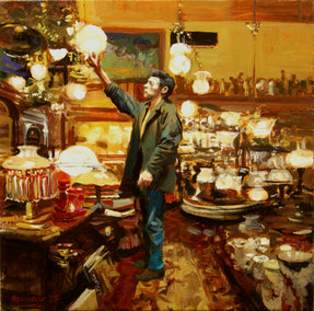 oil painting by Onelio Marrero titled Illuminated Curiosities