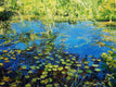 Original art for sale at UGallery.com | Lake Waddill by Onelio Marrero | $1,150 | oil painting | 18' h x 24' w | thumbnail 1