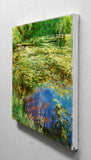Original art for sale at UGallery.com | Leisure Village Lake by Onelio Marrero | $600 | oil painting | 11' h x 14' w | thumbnail 2