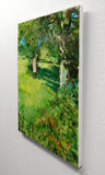 Original art for sale at UGallery.com | Low Hanging Apples by Onelio Marrero | $725 | oil painting | 16' h x 12' w | thumbnail 2
