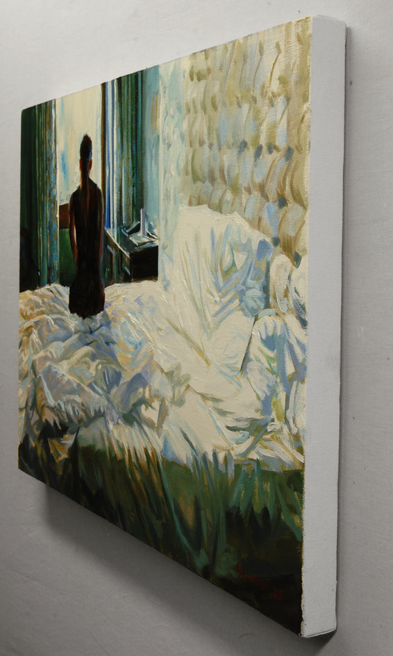 Morning Contemplation by Onelio Marrero |  Side View of Artwork 