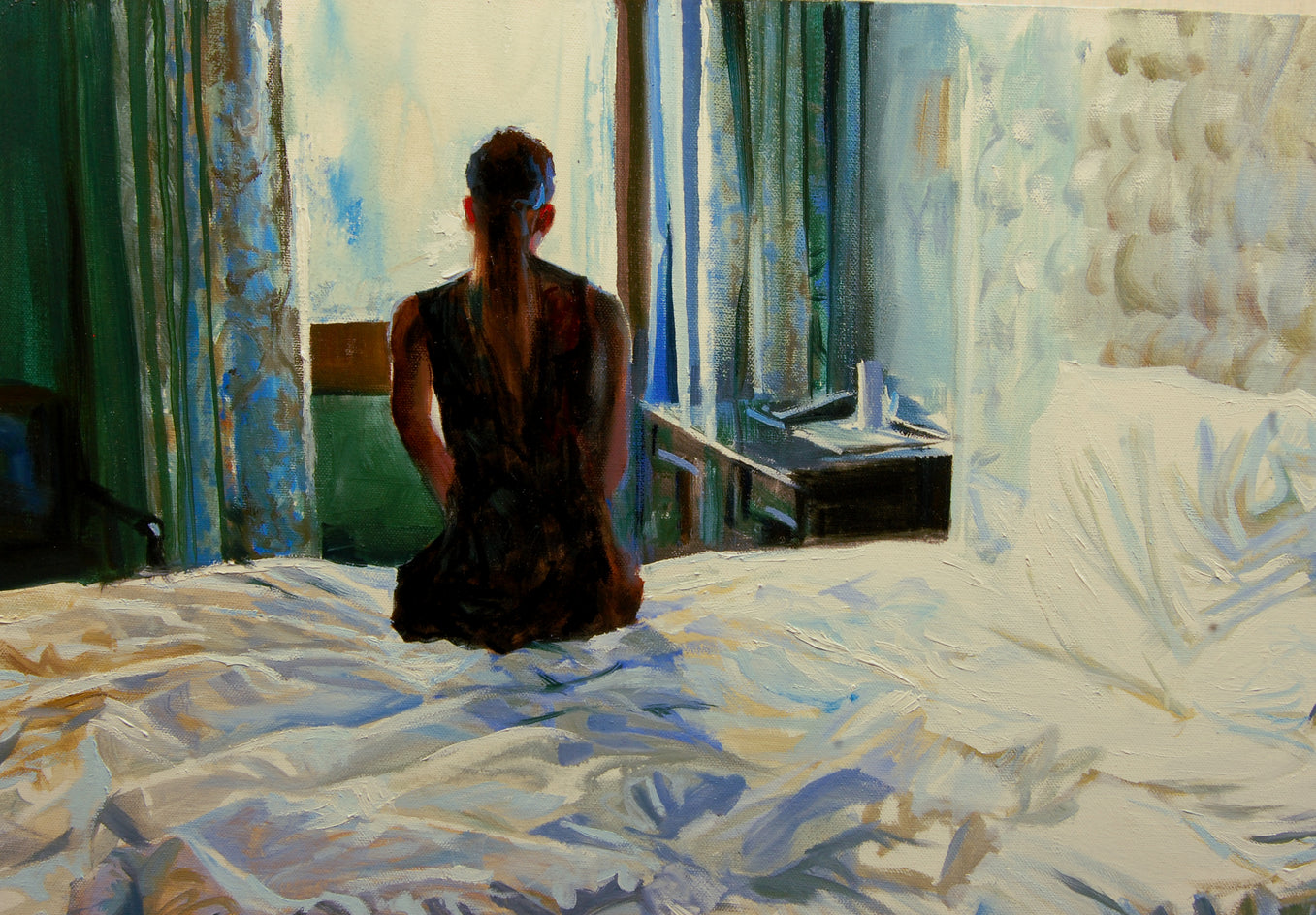 Morning Contemplation by Onelio Marrero |  Closeup View of Artwork 