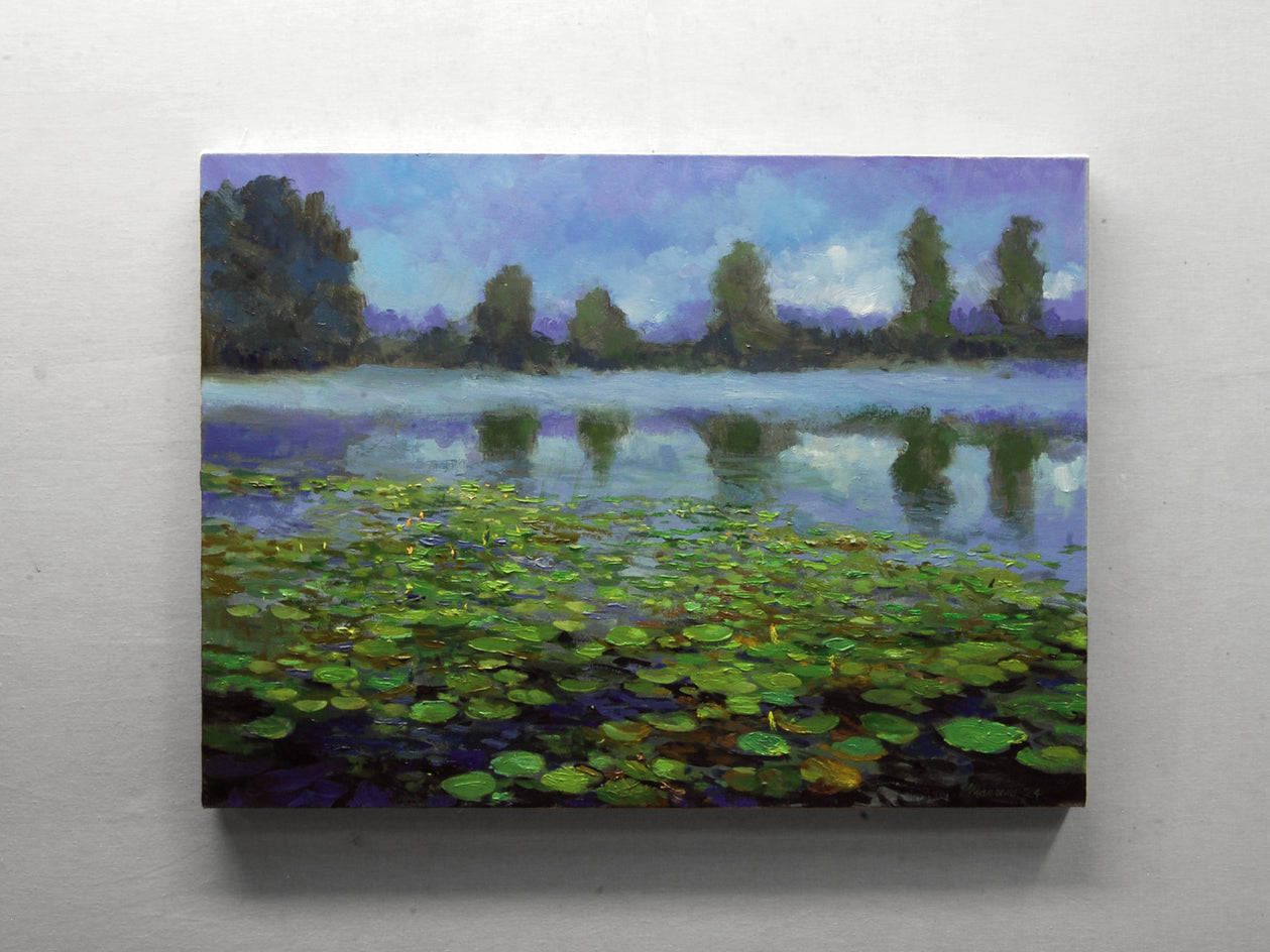 Morning Mist and Lilies by Onelio Marrero |  Context View of Artwork 
