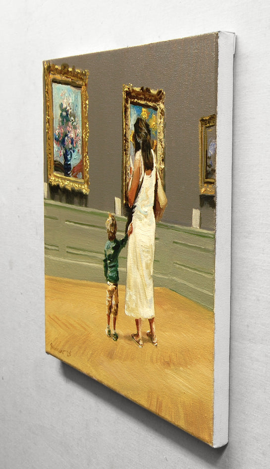 Museum Explorers by Onelio Marrero |  Side View of Artwork 