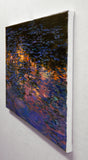 Original art for sale at UGallery.com | Nocturnal Water Lilies by Onelio Marrero | $725 | oil painting | 12' h x 16' w | thumbnail 2