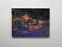 Original art for sale at UGallery.com | Nocturnal Water Lilies by Onelio Marrero | $725 | oil painting | 12' h x 16' w | thumbnail 3
