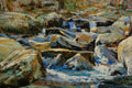 Original art for sale at UGallery.com | Off The Path by Onelio Marrero | $1,050 | oil painting | 15' h x 28' w | thumbnail 4