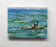 Original art for sale at UGallery.com | On the Lookout by Onelio Marrero | $550 | oil painting | 8' h x 10' w | thumbnail 3