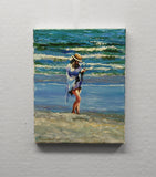 Original art for sale at UGallery.com | Pause by Onelio Marrero | $550 | oil painting | 10' h x 8' w | thumbnail 3