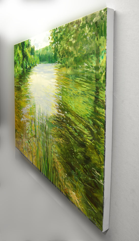 Pickerel Point by Onelio Marrero |  Side View of Artwork 