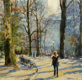 Original art for sale at UGallery.com | Piggy Back by Onelio Marrero | $625 | oil painting | 12' h x 12' w | thumbnail 1