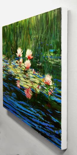 Pink at 7am by Onelio Marrero |  Side View of Artwork 