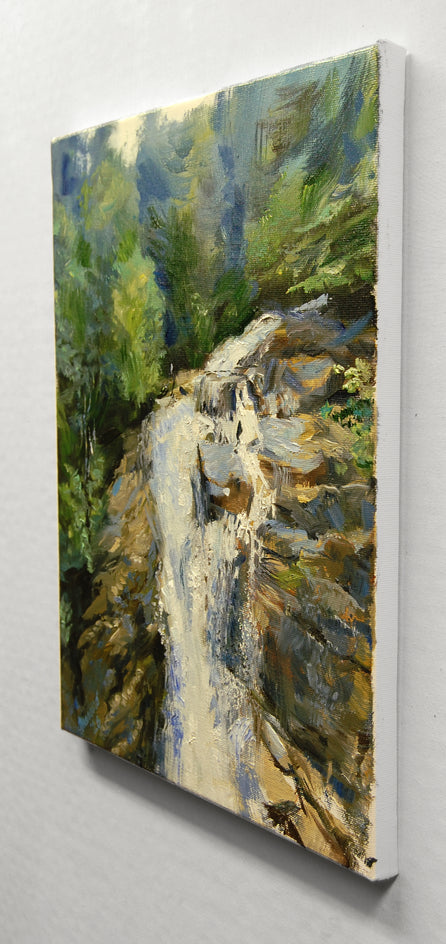 Pitch Fork Falls Skagway, Alaska by Onelio Marrero |  Side View of Artwork 
