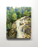 Original art for sale at UGallery.com | Pitch Fork Falls Skagway, Alaska by Onelio Marrero | $600 | oil painting | 14' h x 11' w | thumbnail 3