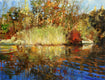 Original art for sale at UGallery.com | Reeds and Reflections by Onelio Marrero | $1,150 | oil painting | 18' h x 24' w | thumbnail 1