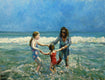 Original art for sale at UGallery.com | Ring Around the Rosie by Onelio Marrero | $1,150 | oil painting | 18' h x 24' w | thumbnail 1