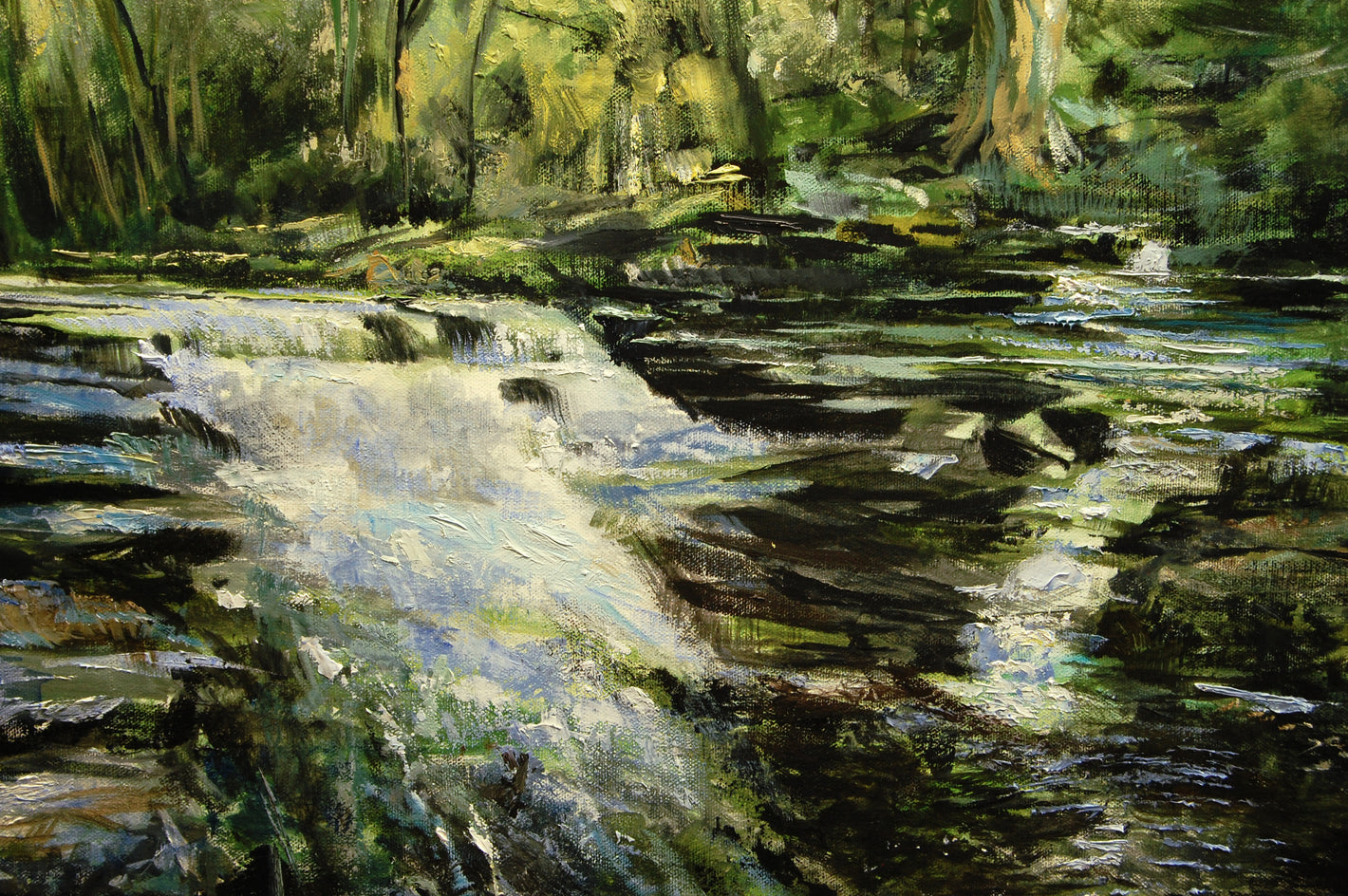 Rushing Streams by Onelio Marrero |  Closeup View of Artwork 