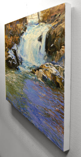 Second Cascade at Boonton by Onelio Marrero |  Side View of Artwork 