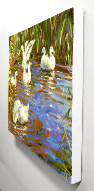 Serenity and Movement by Onelio Marrero |  Side View of Artwork 