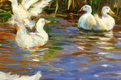 Original art for sale at UGallery.com | Serenity and Movement by Onelio Marrero | $1,150 | oil painting | 18' h x 24' w | thumbnail 4