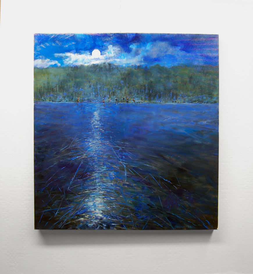 Skating in the Moonlight by Onelio Marrero |  Context View of Artwork 