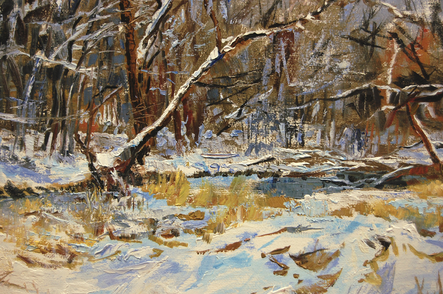 Snowy River by Onelio Marrero |  Closeup View of Artwork 