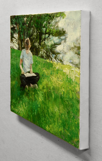 Soft Wind in the Pines by Onelio Marrero |  Side View of Artwork 