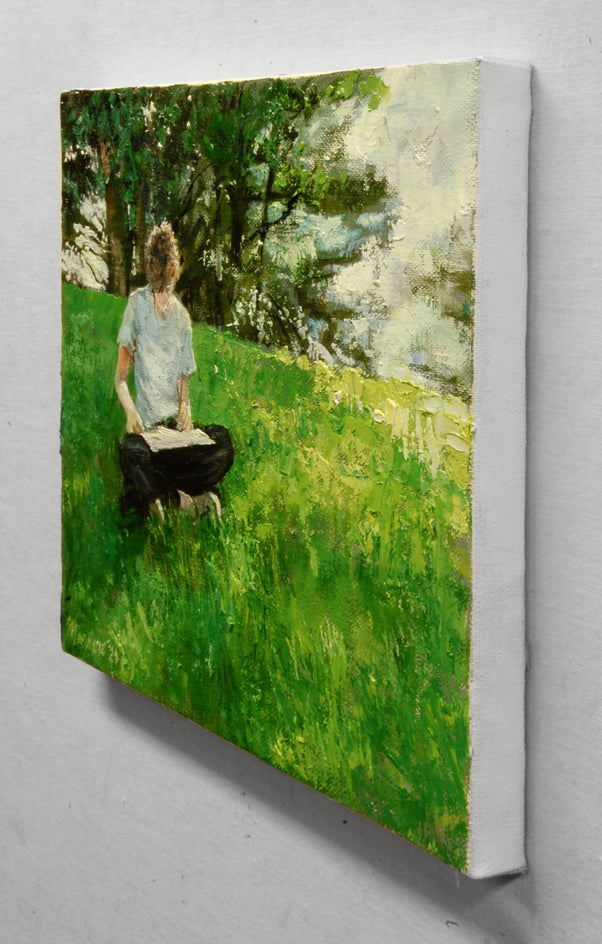 Soft Wind in the Pines by Onelio Marrero |  Side View of Artwork 