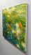 Original art for sale at UGallery.com | Sun Dappled Koi by Onelio Marrero | $1,025 | oil painting | 16' h x 20' w | thumbnail 2