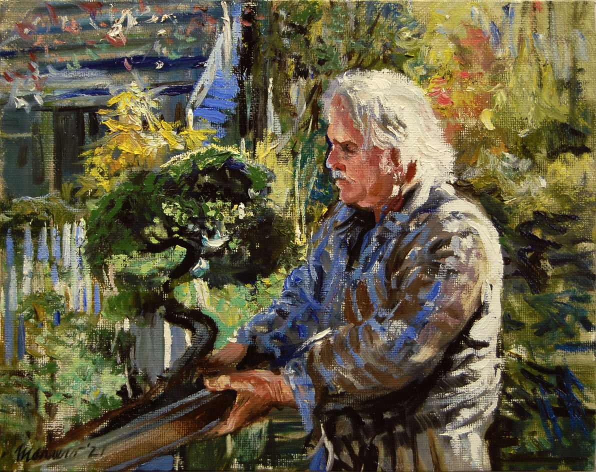 The Bonsai Master by Onelio Marrero |  Artwork Main Image 