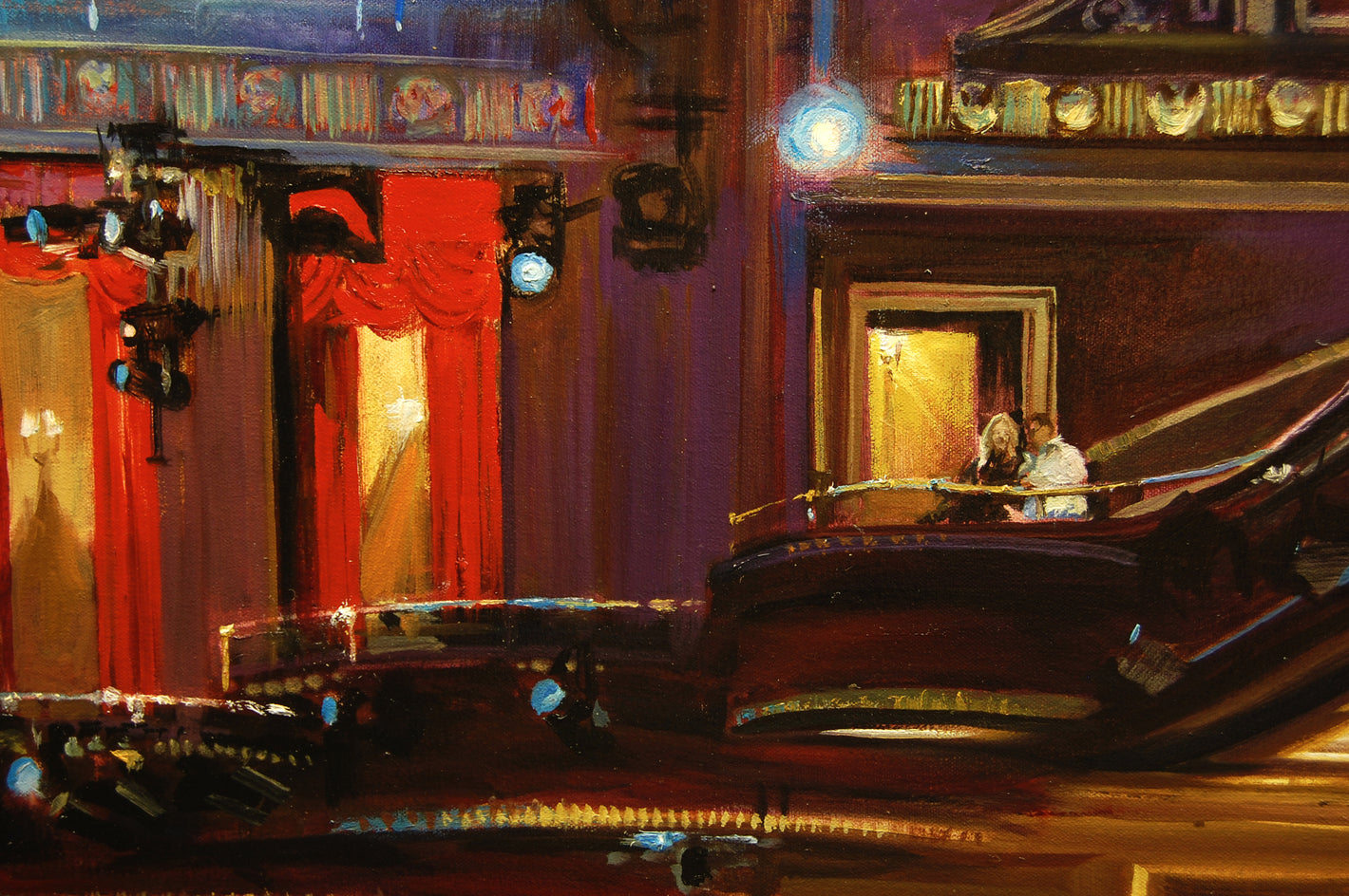 The Broadway Theatre by Onelio Marrero |  Closeup View of Artwork 