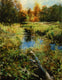 Original art for sale at UGallery.com | The Brook In Autumn by Onelio Marrero | $1,025 | oil painting | 20' h x 16' w | thumbnail 1