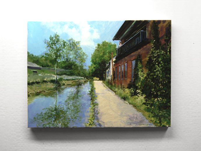 The Canal At Lambertville by Onelio Marrero |  Context View of Artwork 