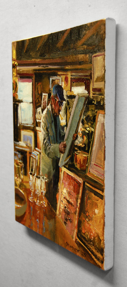 The Discerning Eye by Onelio Marrero |  Side View of Artwork 