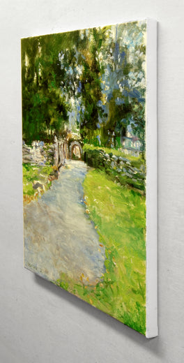 The Path at Glendalough Monastery by Onelio Marrero |  Side View of Artwork 