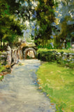 Original art for sale at UGallery.com | The Path at Glendalough Monastery by Onelio Marrero | $725 | oil painting | 16' h x 12' w | thumbnail 4
