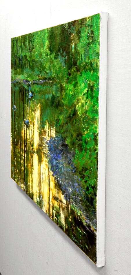 The Patient Heron by Onelio Marrero |  Side View of Artwork 