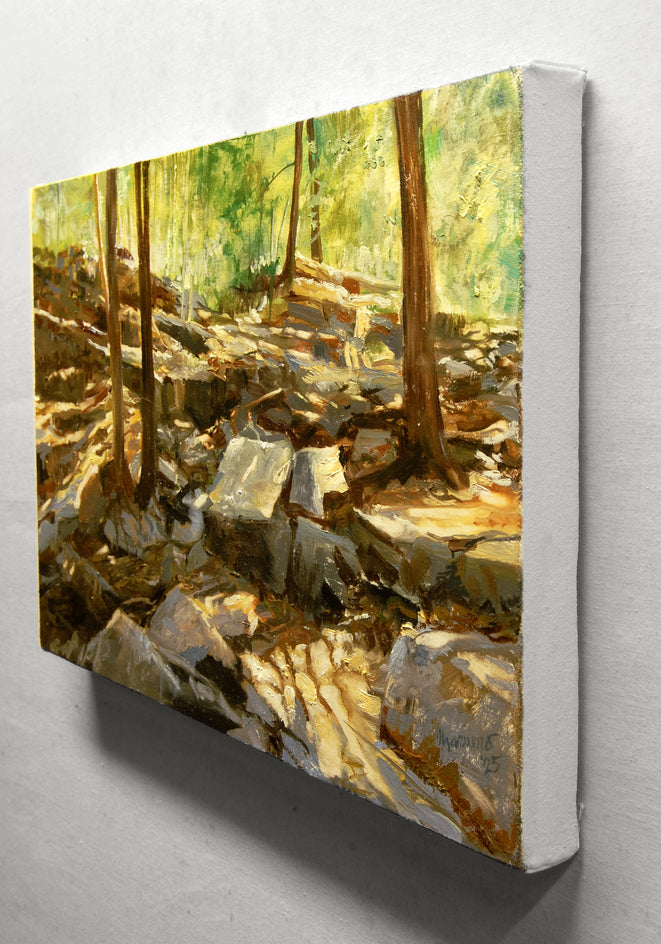 The Rise Looking West by Onelio Marrero |  Side View of Artwork 