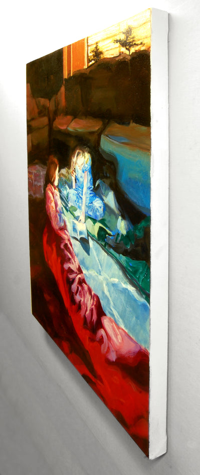 The Slumber Party by Onelio Marrero |  Side View of Artwork 